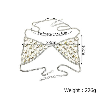 Sensual Sea Shell Beach Necklace Bikini top