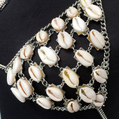 Sensual Sea Shell Beach Necklace Bikini top