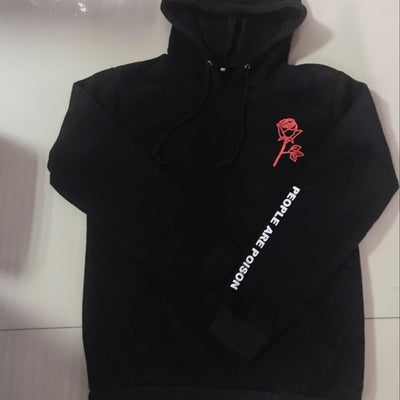 "People Are Poison" Rose Hoodie Sweatshirt