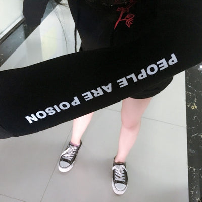 "People Are Poison" Rose Hoodie Sweatshirt