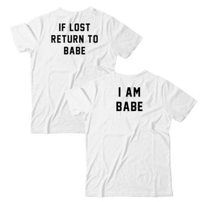If Lost Return To Babe/ I Am Babe Couples T-Shirt Set