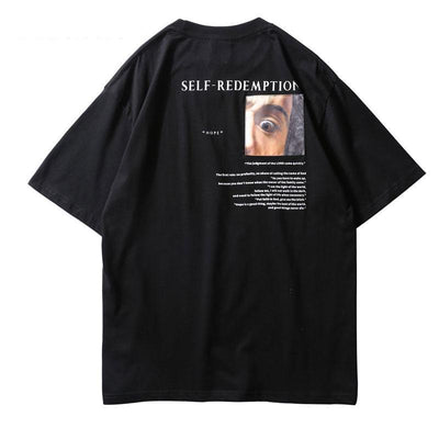 "Self Redemption" Printed Hip Hop Tee 2018