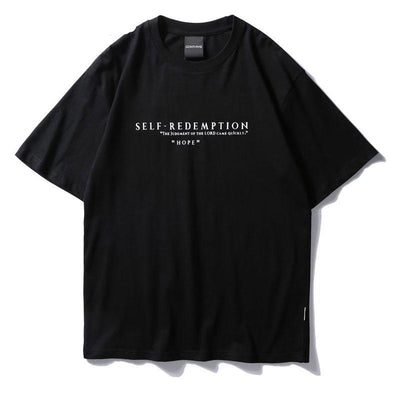"Self Redemption" Printed Hip Hop Tee 2018