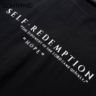 "Self Redemption" Printed Hip Hop Tee 2018