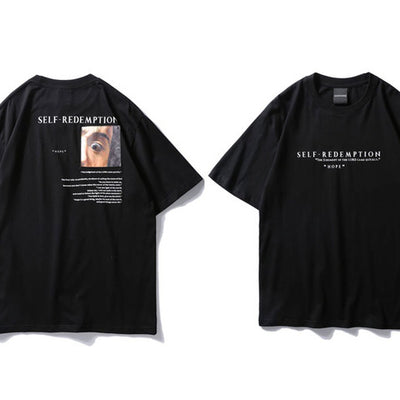 "Self Redemption" Printed Hip Hop Tee 2018