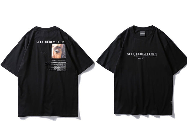 "Self Redemption" Printed Hip Hop Tee 2018