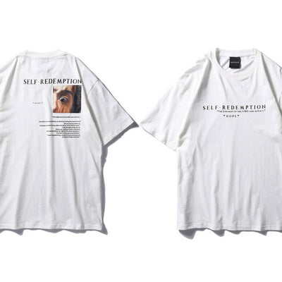 "Self Redemption" Printed Hip Hop Tee 2018