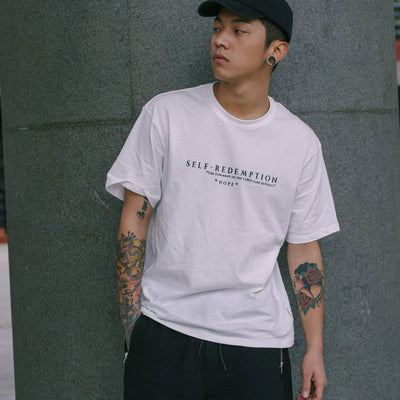 "Self Redemption" Printed Hip Hop Tee 2018