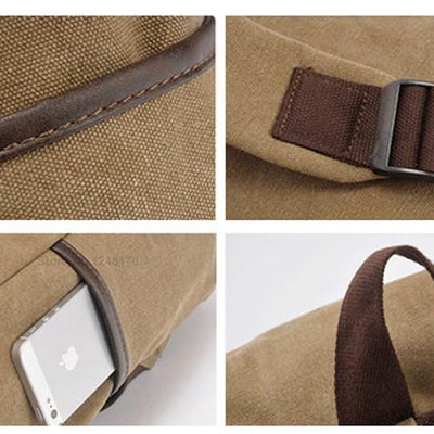 Rugged and Edgy Mens Canvas Backpack