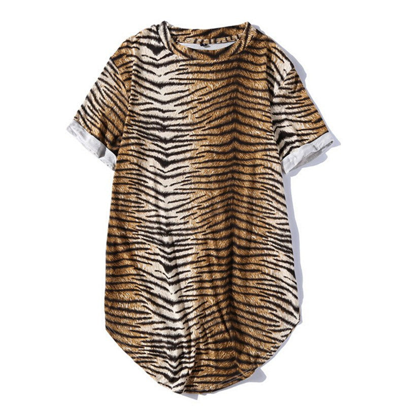 Sublimation Leopard Print Mens T-Shirt