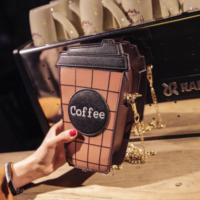 Personality 2D Coffee Cup Shoulder Bag