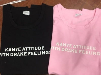 "Kanye Attitude With Drake Feelings" Womens T Shirt