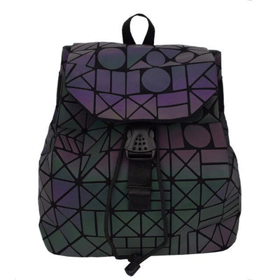 EQcreative Plus geometric reflective backpack stock photo