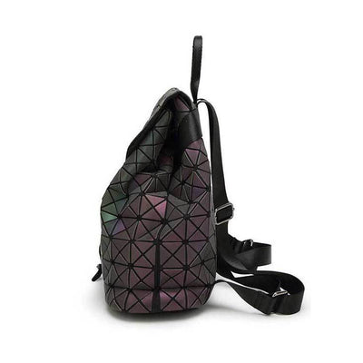 EQcreative Plus geometric reflective backpack sideview