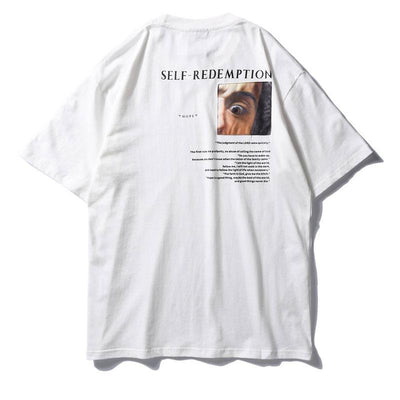 "Self Redemption" Printed Hip Hop Tee 2018