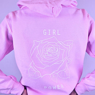 "Girl Power" Rose Hoodie