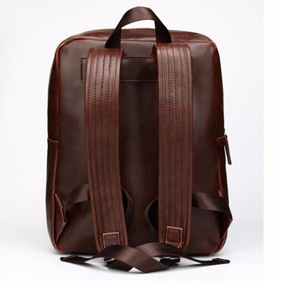 Unisex Rugged Leather Travel Bag / Backpack